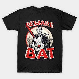 Baseball Halloween Shirt | Beware The Bat Vampire T-Shirt